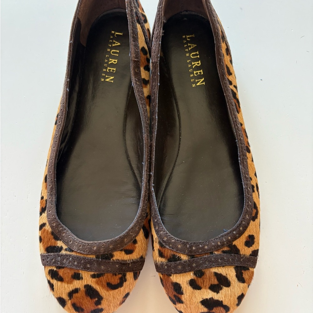 Ralph Lauren Animal Print Flats